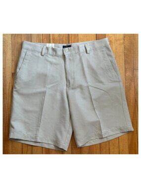 NWT Dockers Golf Shorts Men’s 38 Beige Khaki Flat Front Relaxed‎ Fit Easy Care